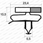 Commercial Fridge & Freezer Door Gasket/Seals Profile KG-4