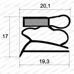 Commercial Fridge & Freezer Door Gasket/Seals Profile KG-5