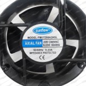 Commercial Cooler AC Axial Square Fan with Roller - 172x172x50mm