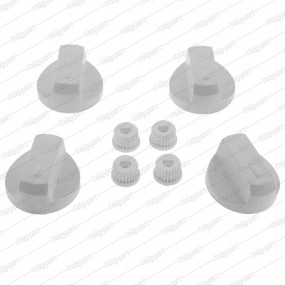 Universal Cooker Knob Set Large - White