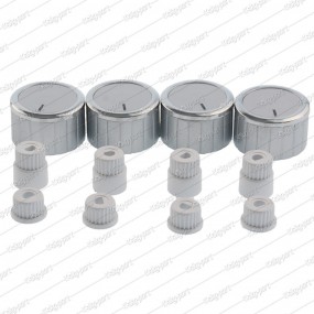 Oven Knob Set - Grey Inox