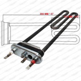 Arçelik 2600 Çamaşır Makinesi Thermowatt Rezistans Delikli 304mm - 2000W