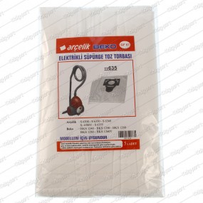 Beko BKS 1235 - TT635 5pcs. Nonwoven Dust Bag (3 Layers)